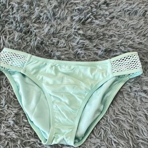 Green Mesh Detail Bikini Swimwear